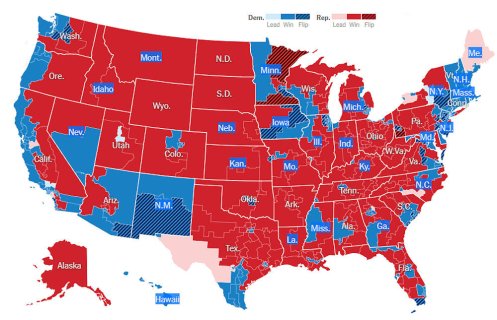 2018 House Vote Map